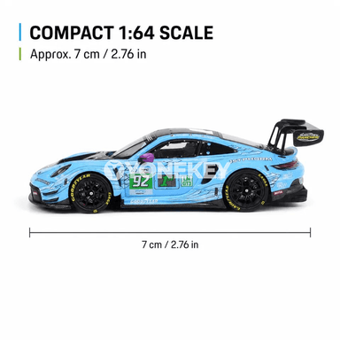 Porsche 911 GT3 R Manthey 1st Phorm 1:64 kolleksiýa maşyn modeli