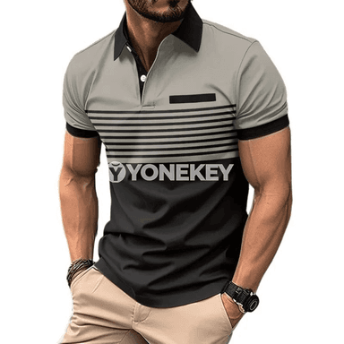 Erkekler üçin ýeňil, dem alýan polo futbolkasy