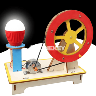 Çagalar üçin el bilen ýygnalýan generator modeli, bilim beriji DIY oýunjak