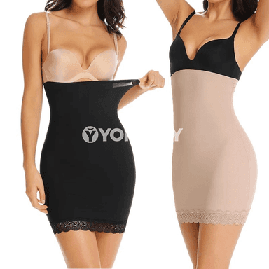 Aýallar üçin ýokary billi tekizleýji half slip içki eşik