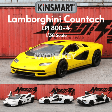 1:38 Lamborghini Countach model awtoulag, KiNSMART, kolleksiýa üçin