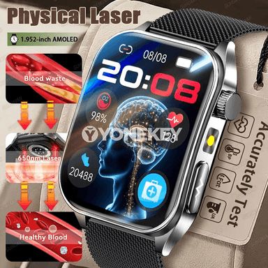 GUHUAVMI E810 akylly sagat, ECG we saglyk gözegçiligi, IP68