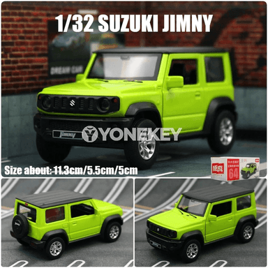 Çagalar üçin SUZUKI Jimny metal maşyn modeli 1:32, yzyna çekilýän