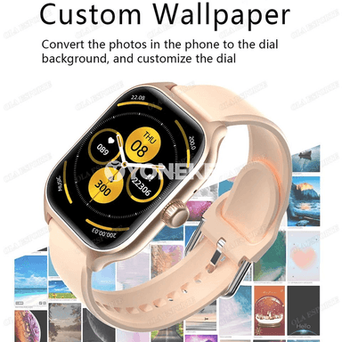 Sport akylly sagat, ýürek urşuny ölçegli, Bluetooth jaňly, suwa çydamly