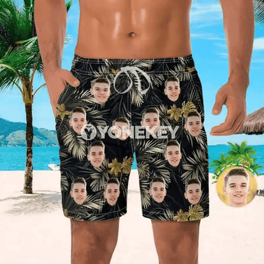 Hawaý görnüşli çaply erkekleriň ýüzmek şortikleri