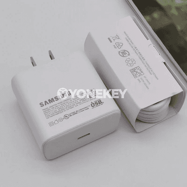 Samsung 45W Super Fast Type-C zarýad beriji, US Plug, kabel bilen