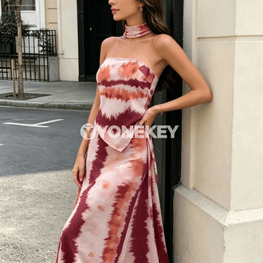 Zenanlar üçin boho maxi köýnek toplumy, ýaz tomus üçin