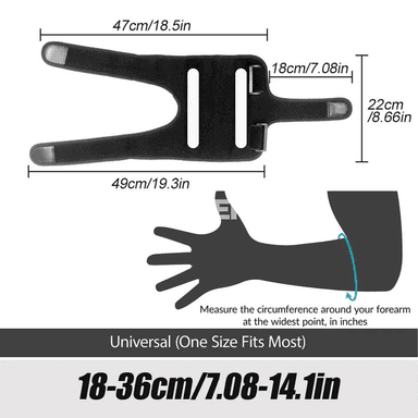 Dyrnak we tirsek üçin sazlanýan goldaw daňysy, 2 metal splintli