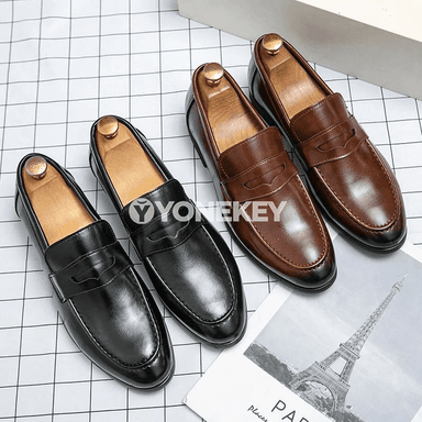 Erkekler üçin klassik slip-on köwüşler, ofis we toý üçin
