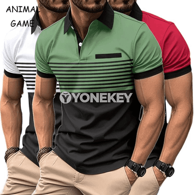 Erkekler üçin ýeňil, dem alýan polo futbolkasy