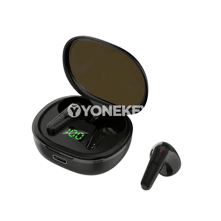 Bluetooth 5.3 simsiz sport nauşniklar, LED ekranly, mikrofonly