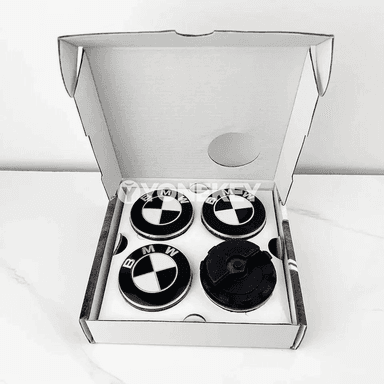 BMW 50 ýyllyk 4 sany tigir merkez kapsulasy, ýüzýän hub cap 56/68 mm