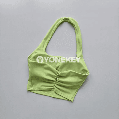 Aýal-gyzlar üçin halter görnüşli yoga top, arka açyk sport bras