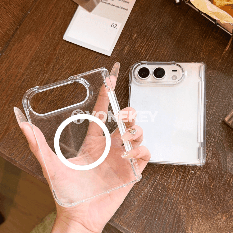 iPhone Duo üçin magnitli açyk gorag gapagy, berk we inçe