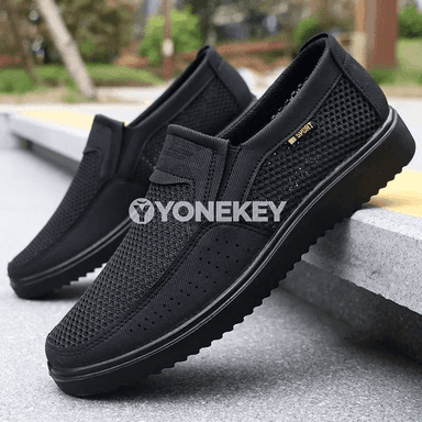 Erkekler üçin tomusky dem alýan mesh sport köwüşleri, ýeňil
