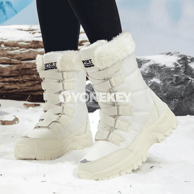 Aýal-gyzlar üçin ýyly gyş topukly boots köwüşler, suwdan goraýjy