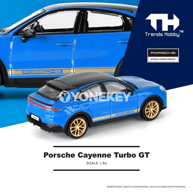 Porsche Cayenne Turbo GT 1:64 metal modeli, kolleksiýa oýnawaç awtoulag