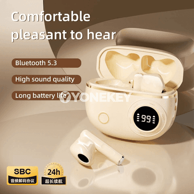 D338 Bluetooth simsiz nauşnikler, ýokary ses hil, mikrofonly