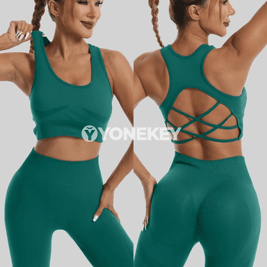 Aýallar üçin ýokary bel bili seamless yoga we fitnes topary