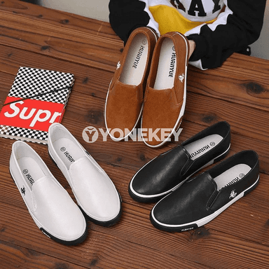 Erkekler üçin amatly retro loafer köwüşleri, suw geçirmeýän