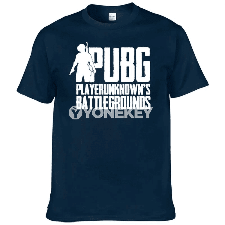 Erkekler üçin ýazlyk PUBG çaply pagta futbolka