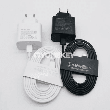 Samsung 45W çalt zarýad beriji adapter, 1.8 m Type-C kabel bilen