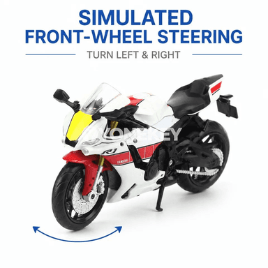 Yamaha YZF-R1M 1:18 metal model motosikl - kolleksiýa we sowgat