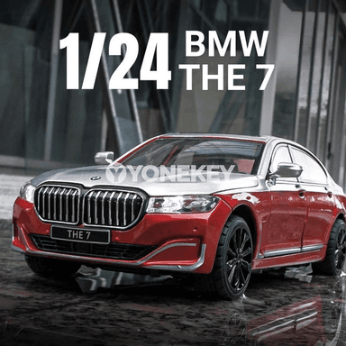 BMW 760Li 1:24 metal awtoulag modeli, sesli-çyraly, açylýan gapyly