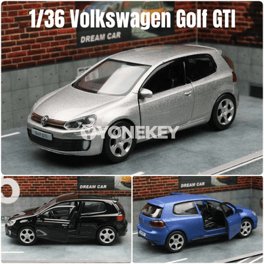 Volkswagen Golf GTI 1:36 metal model awtoulag, açylýan gapylar