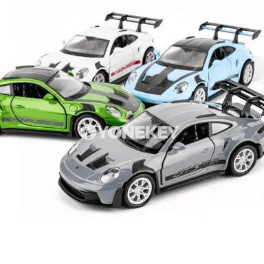 Porsche 911 GT3 RS 1:36 metal model awtoulag, pull-back