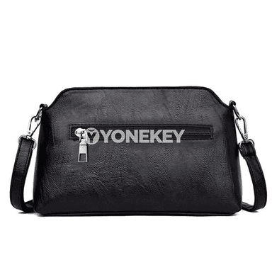 Zenanlar üçin vintage PU deri egn sumkasy, kiçi lux tote