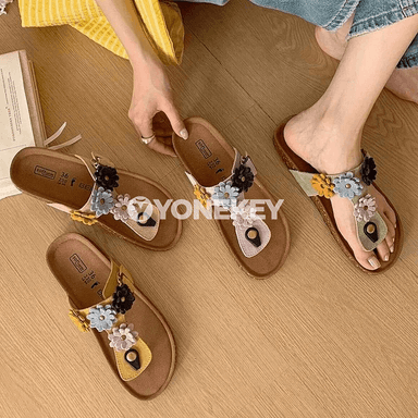 Zenanlar üçin ýumşak tabanly ýazky sandal şypbyklar