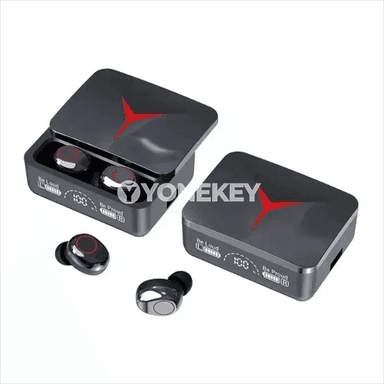 TWS simsiz Bluetooth naushniklar, sport we oyun üçin, mic bilen