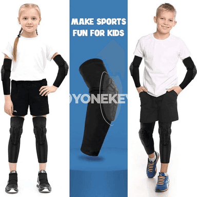 Çagalar üçin sport dyz we tirsek goraglary, höwürtge gurluşly, 1 sany
