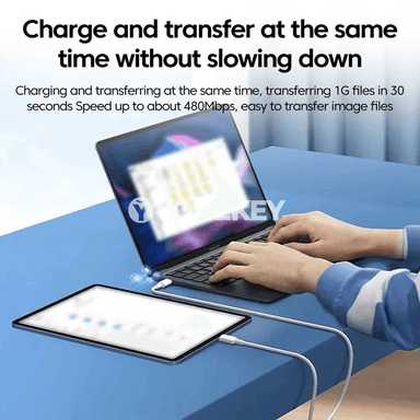 NNBILI 120W USB-C çalt zarýad kabeli, ýokary tizlikli maglumat geçiriji