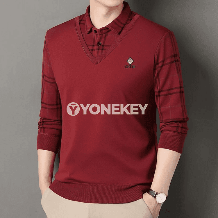 Erkekler üçin gyş ýyly polo boýun business switeri