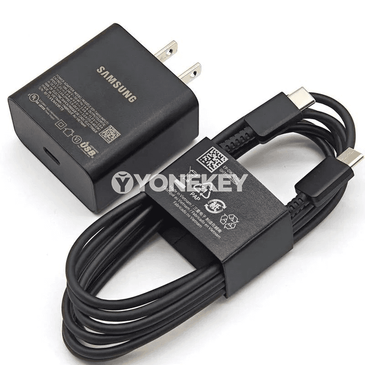 Samsung üçin 60W çalt zarýad beriji adapter, US Plug, Type-C