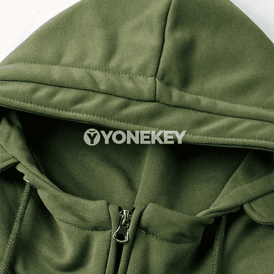 Erkekler üçin vintage oversize kapýuşonly hudi, zipli