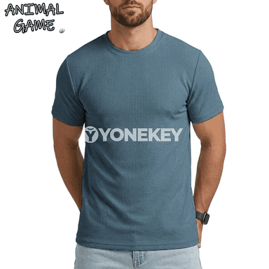 Erkekler üçin ýeňil, dem alýan tomus futbolkasy, gysga ýeňli