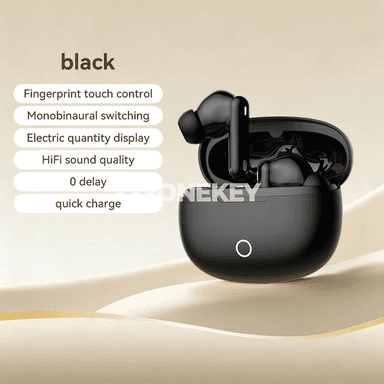 True Wireless Bluetooth gulaklyk, ses azaldyşly, mikrofonly
