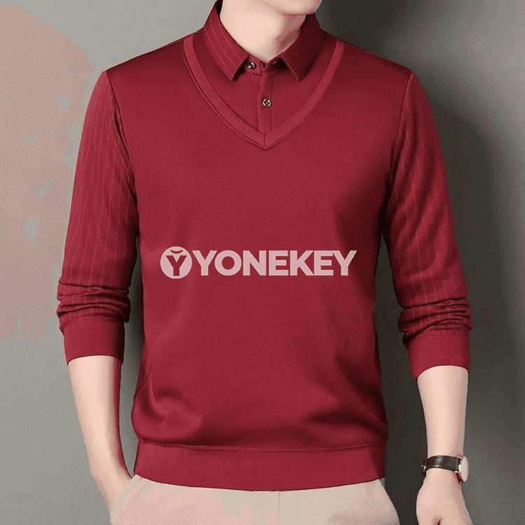 Erkekler üçin ýyly fleece köýnek, uzyn ýeňli, gyş üçin rahat üst eşik