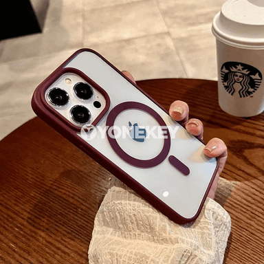 iPhone 11–16 üçin magnitli açyk silikon galyplı kover