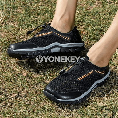 Dem alýan mesh erkek sport köwüşleri, ýeňil we çydamly