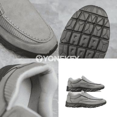 Erkekler üçin ýeňil, dem alýan slip-on gündelik krossowkalar