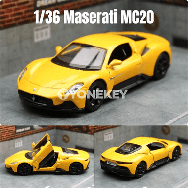 Maserati MC20 1:36 metal awto modeli, çekip goýbermekli