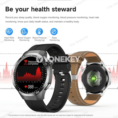 GPS, NFC, ECG bilen akylly erkek sagady, suwa çydamly