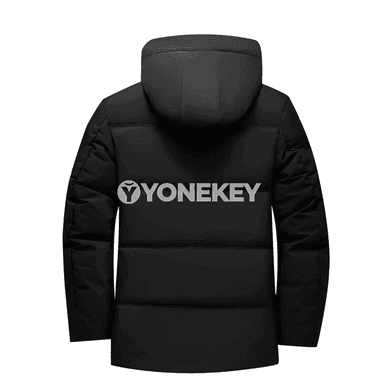 Erkekler üçin ýyly kapýuşonly gyş kurtkasy, giňeldilen gündelik model