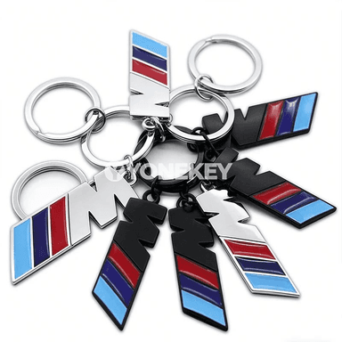 BMW üçin garyndy metal açar zynjyry, logo emblema