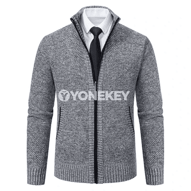 Erkekler üçin vintage örülen kardigan penjek, gyş/ güýz ýyly jaka