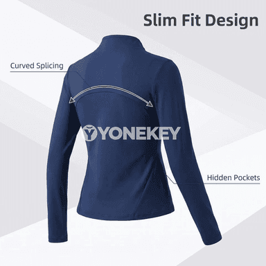 Zenanlar üçin ýyly, fermuarly sport jaket — ýeňil we çeýe